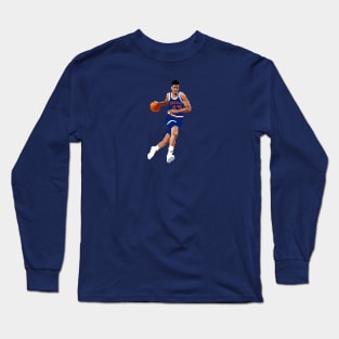 Brad Daugherty Pixel Dribble Long Sleeve T-Shirt